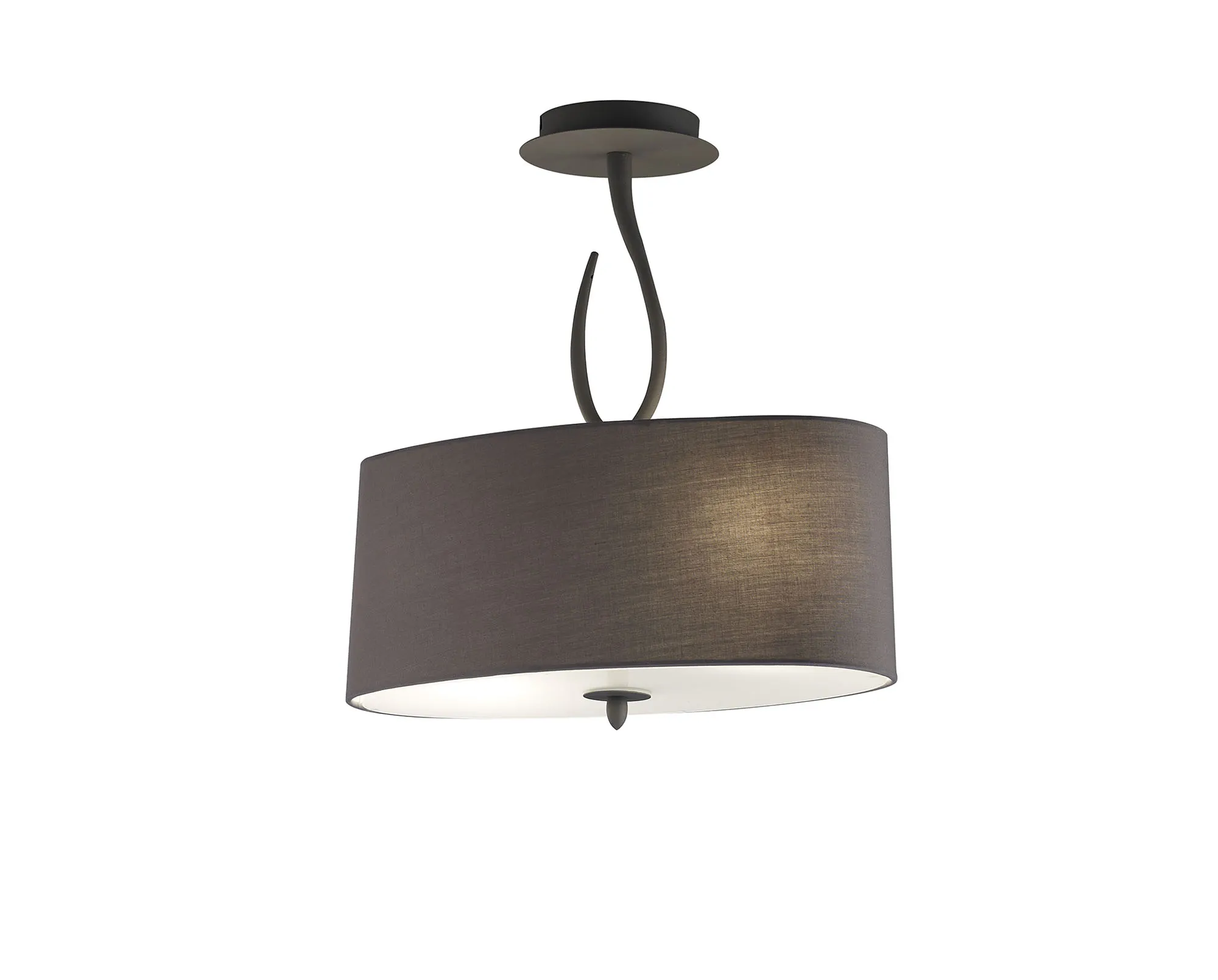 M3690  Lua AG Oval Semi Flush 2 Light